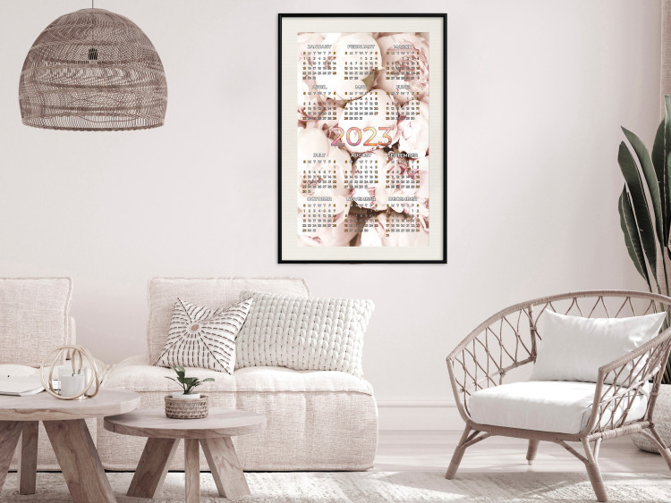 Wall Poster 2023 Calendar - Floral Planner With Bright Pastel Peonies 148470 additionalImage 17