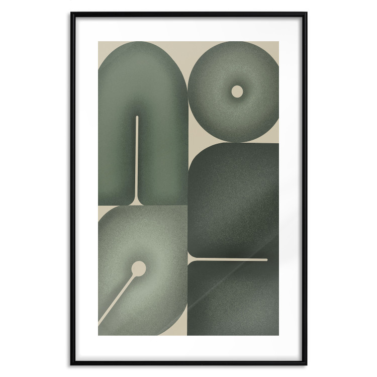 Poster Green Forms - Abstract Composition of Sage Shapes 150070 additionalImage 27