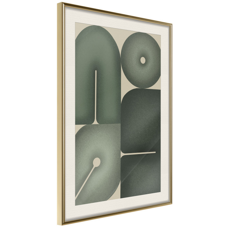 Poster Green Forms - Abstract Composition of Sage Shapes 150070 additionalImage 11