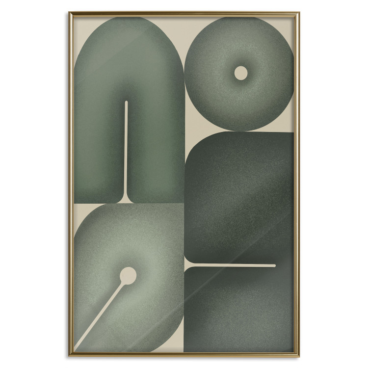 Poster Green Forms - Abstract Composition of Sage Shapes 150070 additionalImage 23