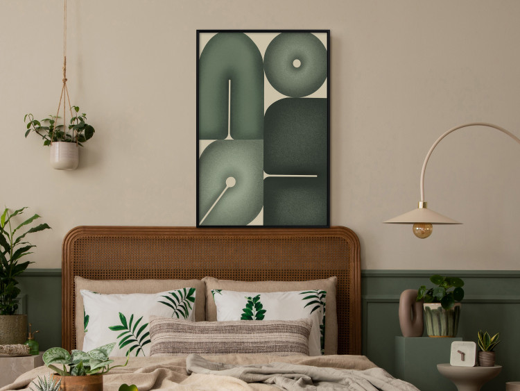 Poster Green Forms - Abstract Composition of Sage Shapes 150070 additionalImage 14