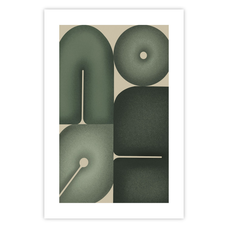 Poster Green Forms - Abstract Composition of Sage Shapes 150070 additionalImage 19