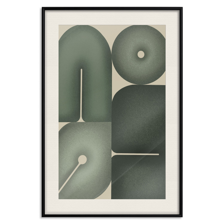 Poster Green Forms - Abstract Composition of Sage Shapes 150070 additionalImage 24
