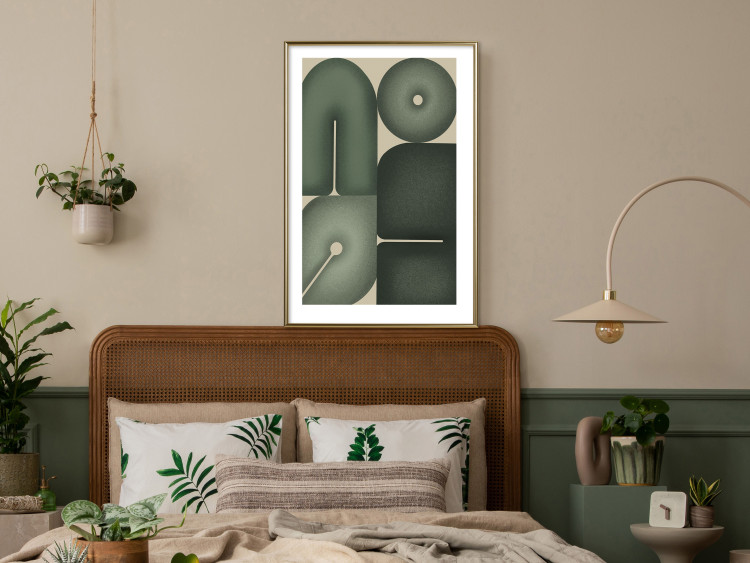 Poster Green Forms - Abstract Composition of Sage Shapes 150070 additionalImage 15