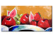 Quadro su tela Natura con fragole (1 pezzo) - composizione con frutta estiva 46670
