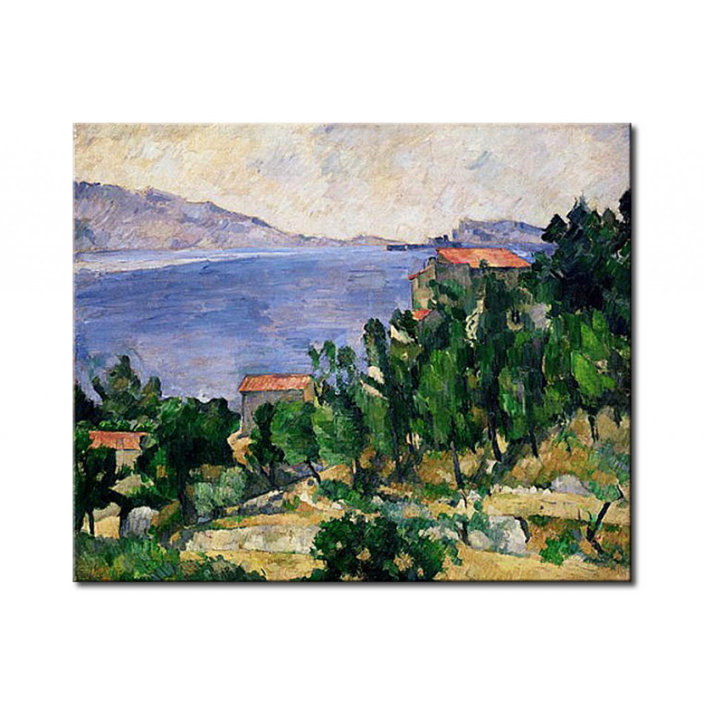 Schilderij  Paul Cézanne: View Of Mount Marseilleveyre And The Isle Of Maire