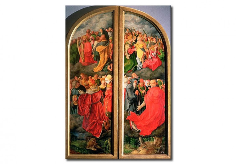 Réplica de pintura Retablo de Día de los Santos, copia en forma de dos paneles laterales 53870