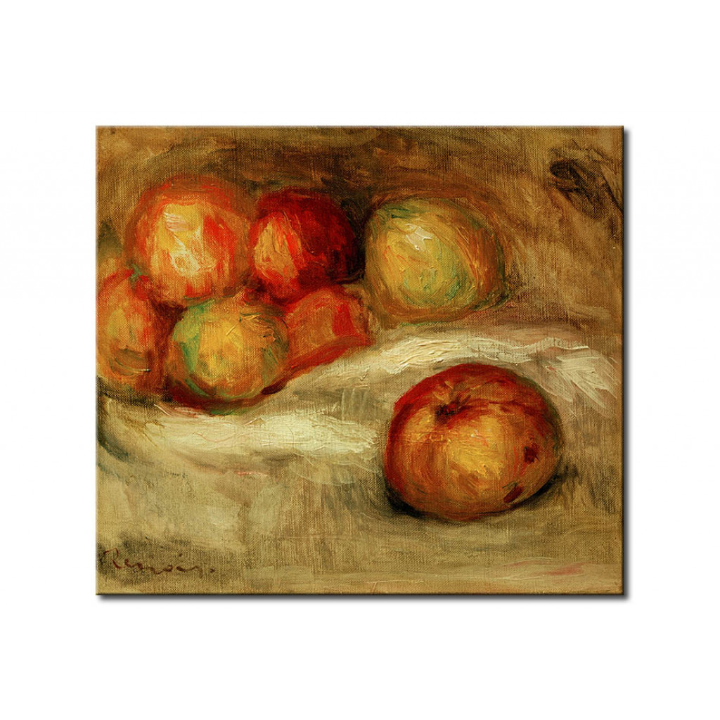 Schilderij  Pierre-Auguste Renoir: Nature Morte Avec Pommes