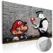 Obraz na szkle Mario and Cop by Banksy [Glass] 94370