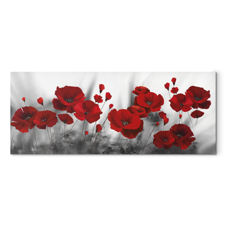 Quadro pintado Romantic Poppies (1 Part) Wide 106980 additionalImage 7