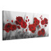 Quadro pintado Romantic Poppies (1 Part) Wide 106980 additionalThumb 2