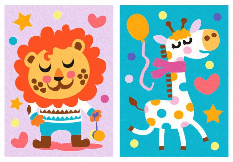 Painting Kit for Children Lion & Giraffe 107280 additionalImage 7