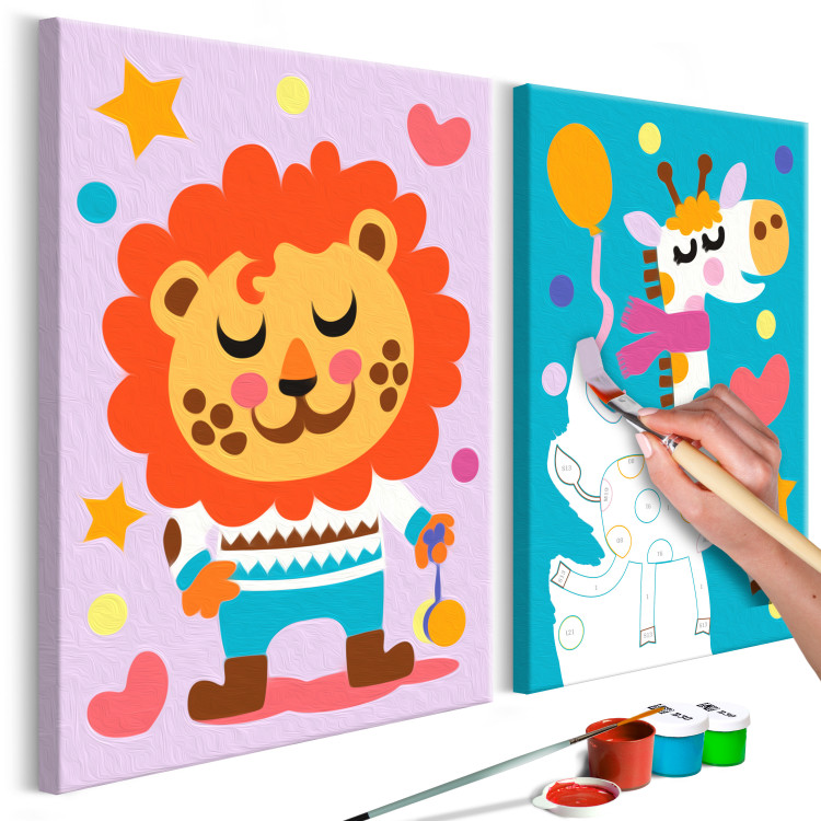 Set de arte para niños León y jirafa 107280 additionalImage 3