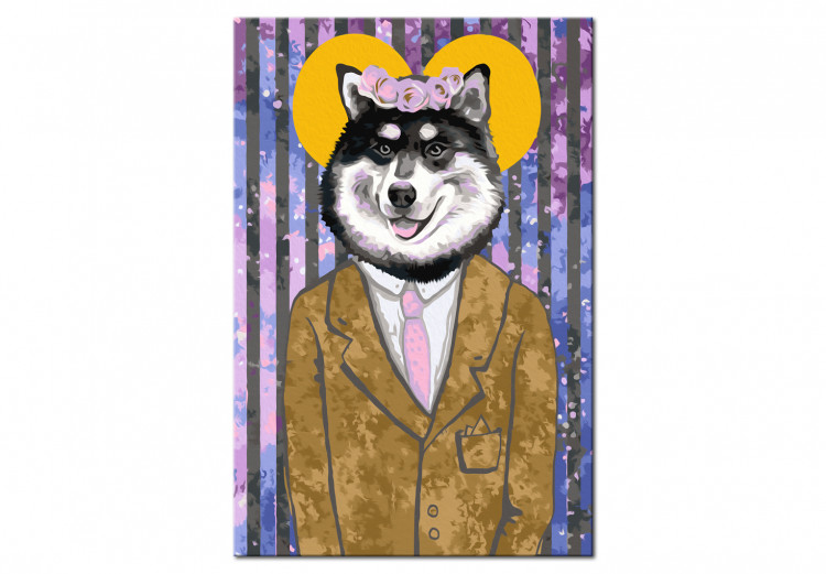 Cuadro para pintar por números Dog in Suit 108180 additionalImage 3