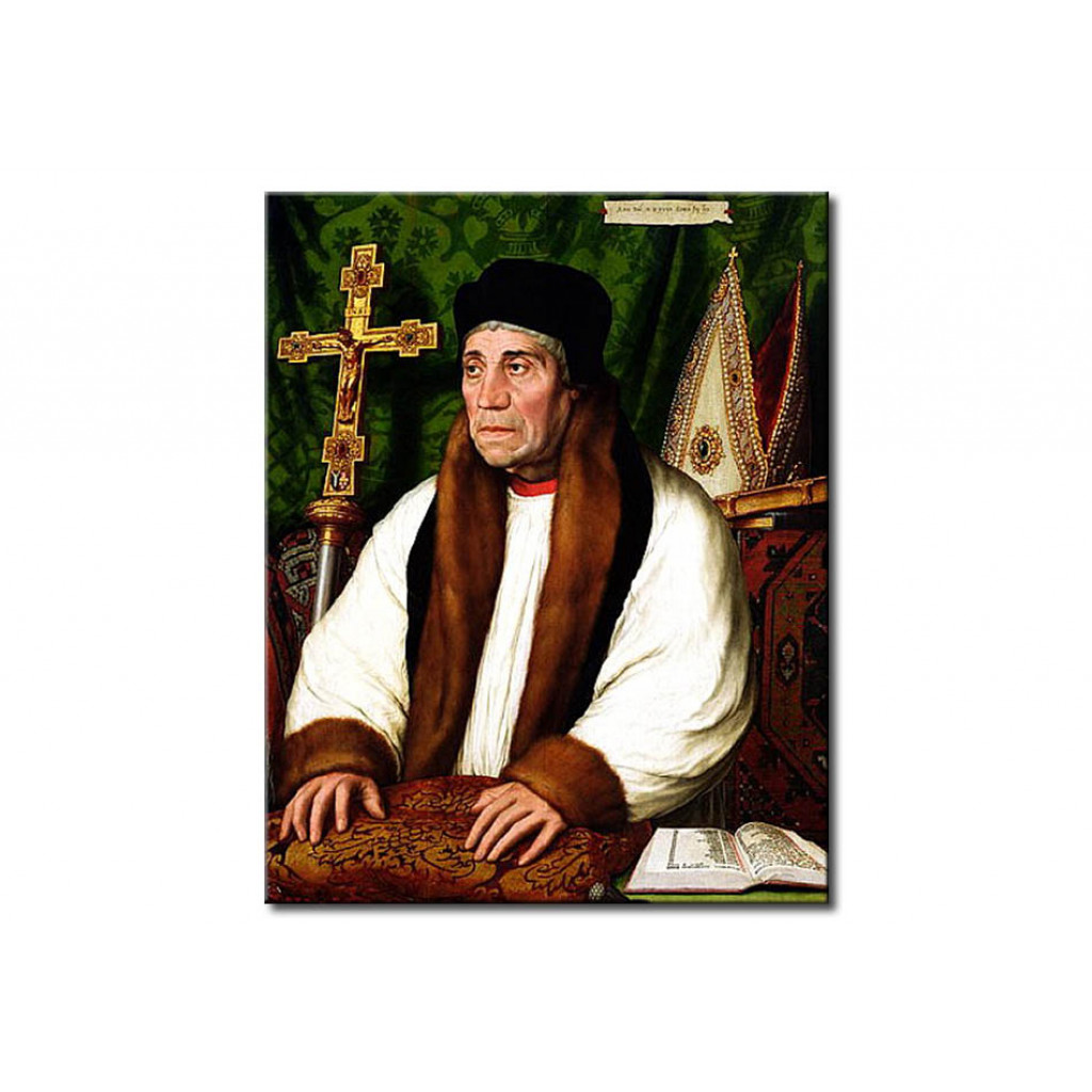 Schilderij  Hans Holbein De Jonge: Portrait Of William Warham