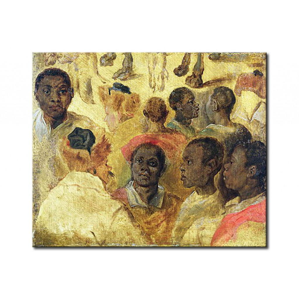 Schilderij  Jan Brueghel De Oudere: Study Of Moorish Heads