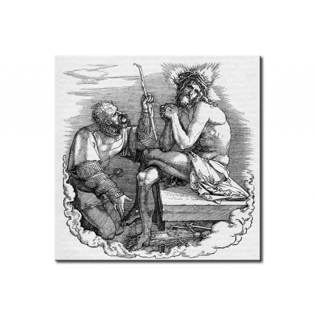 Schilderij  Albrecht Dürer: Christ As Man Of Sorrows, Mocked By A Soldier