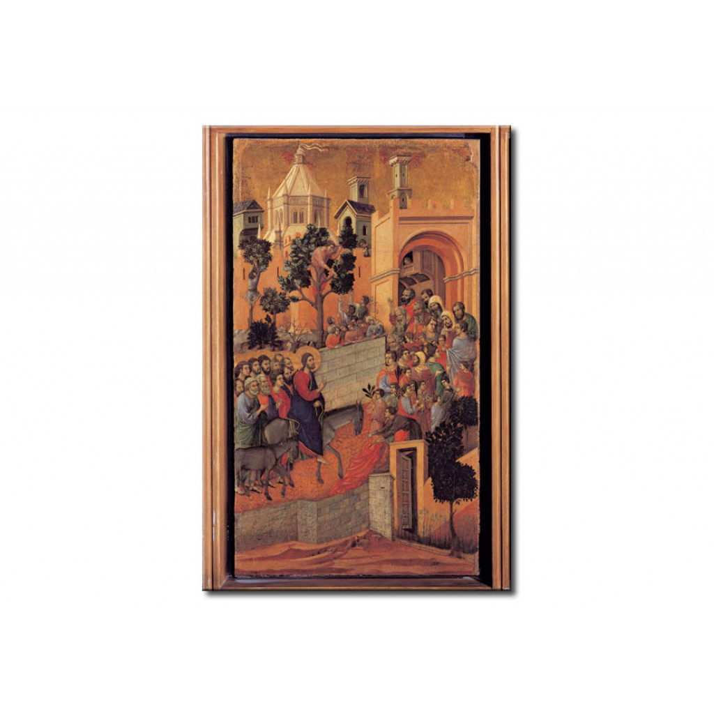 Schilderij  Duccio Di Buoninsegna: Entry Of Christ Into Jerusalem