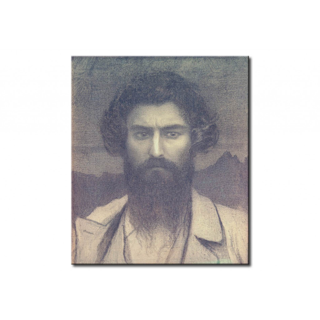 Reprodukcja Obrazu Giovanni Segantini, Selbstporträt