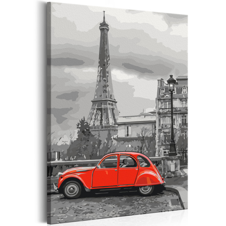 Obraz do malowania po numerach Auto w Paryżu 127380 additionalImage 4