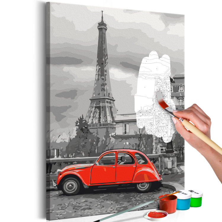 Obraz do malowania po numerach Auto w Paryżu 127380 additionalImage 3