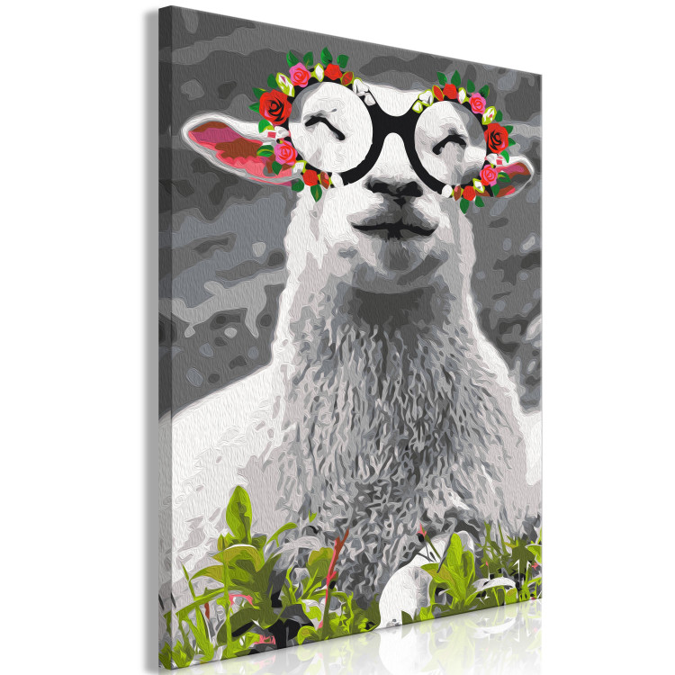 Paint by number Lovable Miss Sheep 138680 additionalImage 5