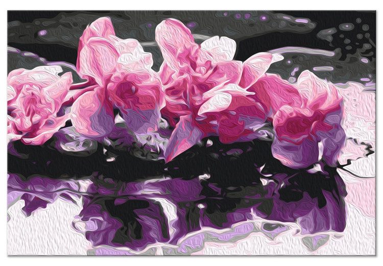 Paint by number Flowers on the Water - Pink Plants Surrounded by a Pond 150380 additionalImage 7