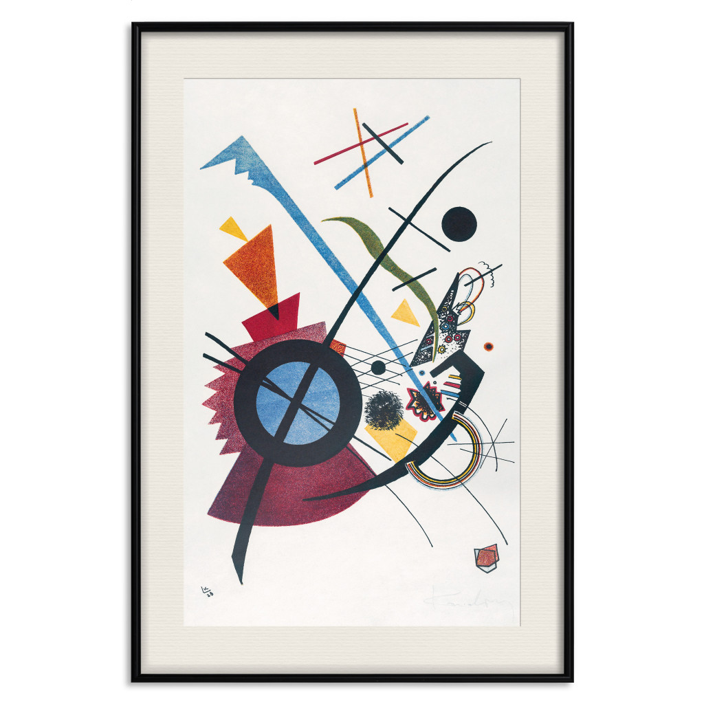 Muur Posters Primary Colors - Kandinsky’s Geometric And Colorful Abstraction