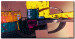 Cuadro Abstracción de color (1 pieza) - fantasía colorida en fondo morado 47980