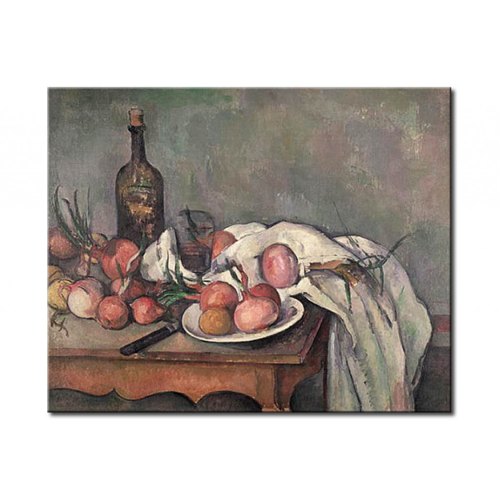 Schilderij  Paul Cézanne: Still Life With Onions