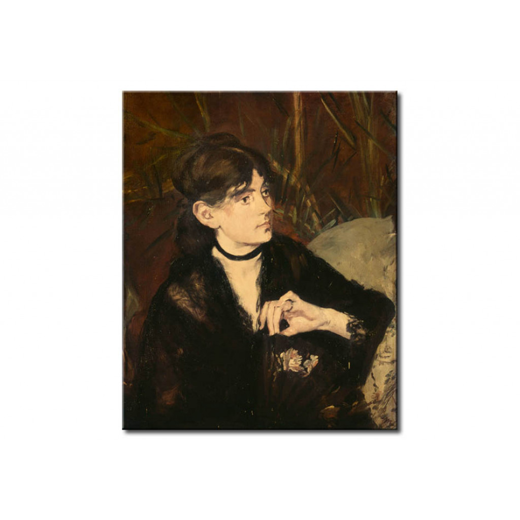 Cópia Impressa Do Quadro Berthe Morisot Tenant Un éventail