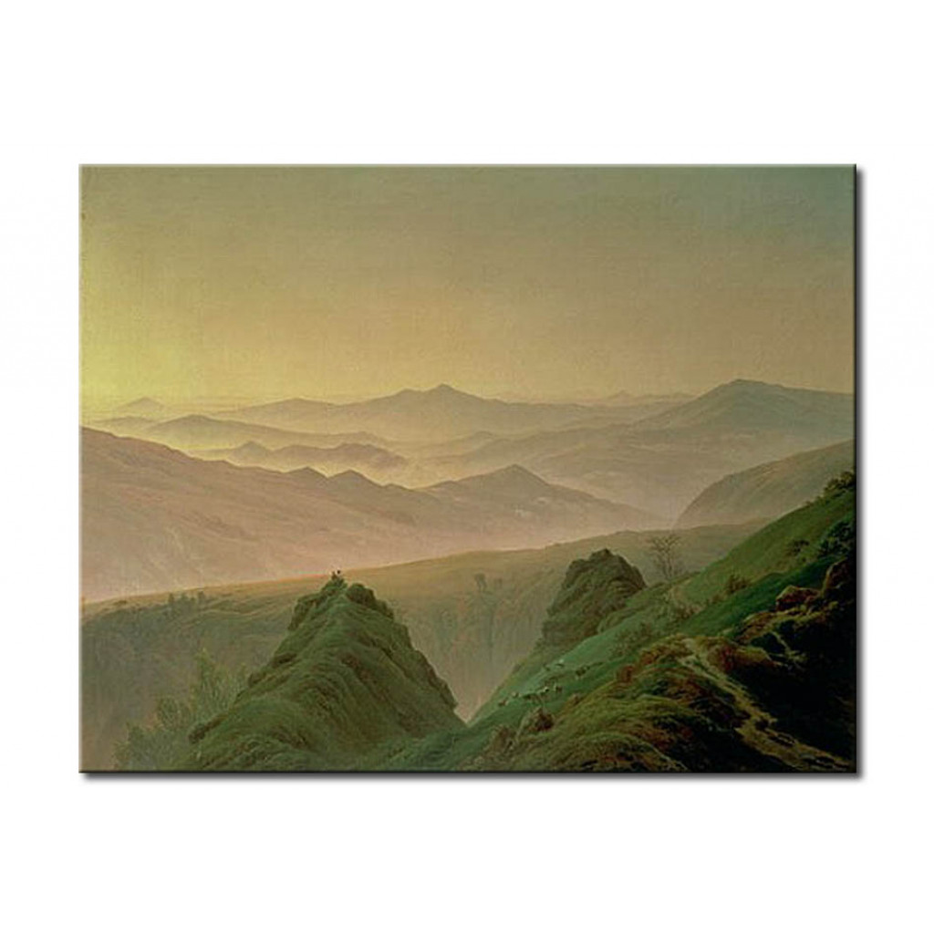 Schilderij  Caspar David Friedrich: Morning In The Mountains