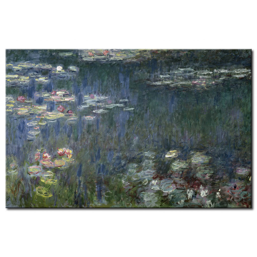 Schilderij  Claude Monet: Waterlilies: Green Reflections