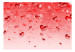 Wall Mural Love charm - abstract with red hearts motif on pink background 96880 additionalThumb 1