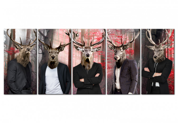 Canvas Print People in Masks 106790