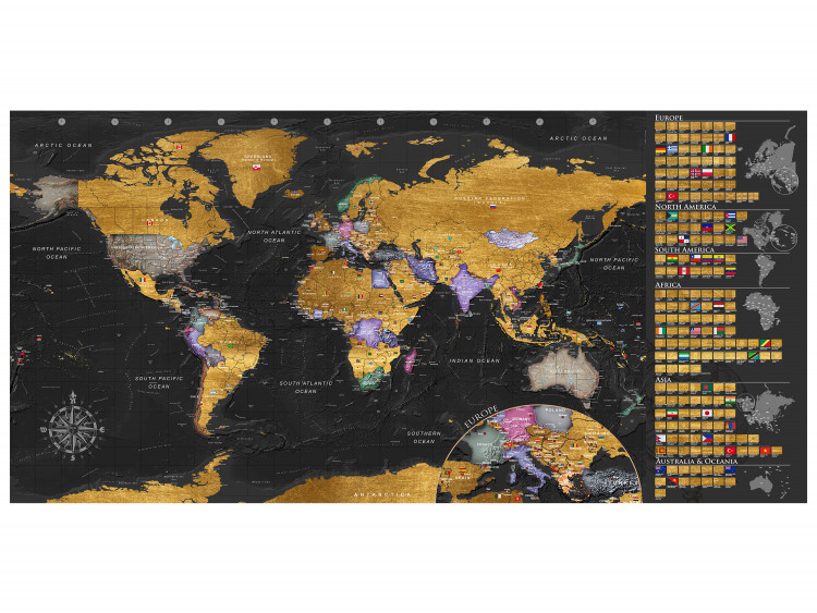 Mapa do zdrapywania Złota mapa - nowa - plakat (wersja angielska) II 107190 additionalImage 3