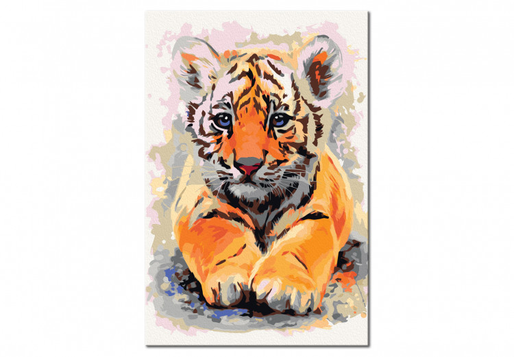 Peinture Par Numero Bebe Tigre Pour Adultes Kit Creatif Numero D Art Bimago