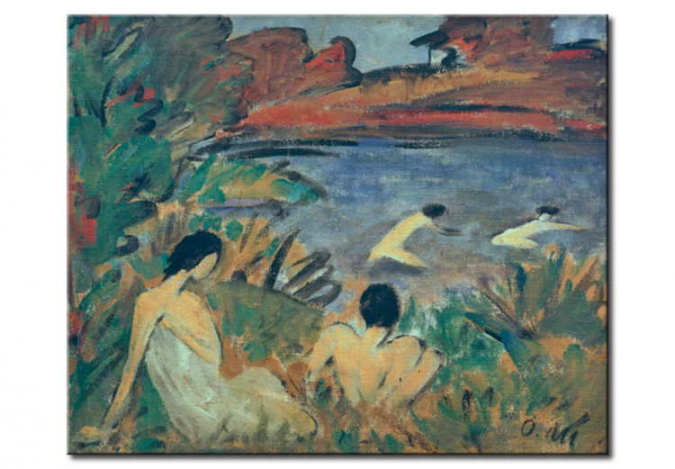 Reproduktion Pond with Bathers 109090