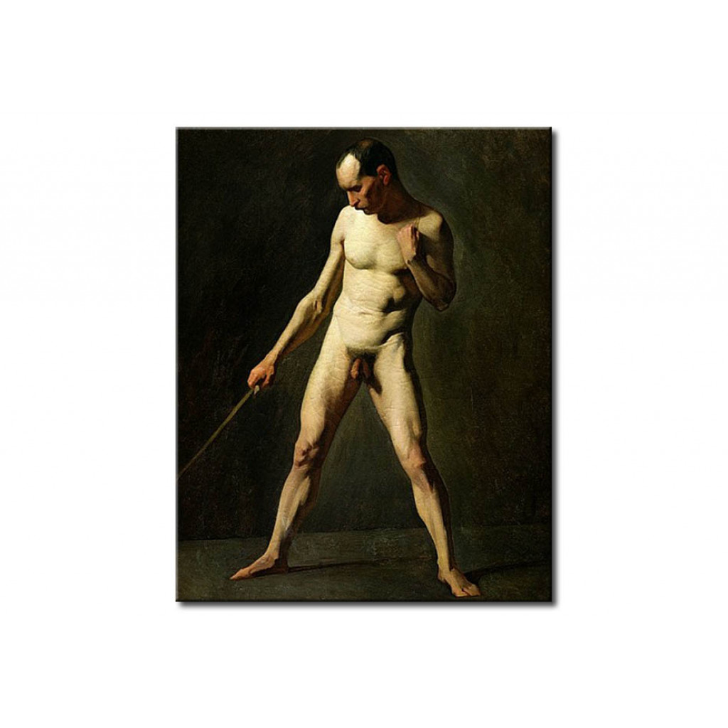 Schilderij  Jean-François Millet: Nude Study
