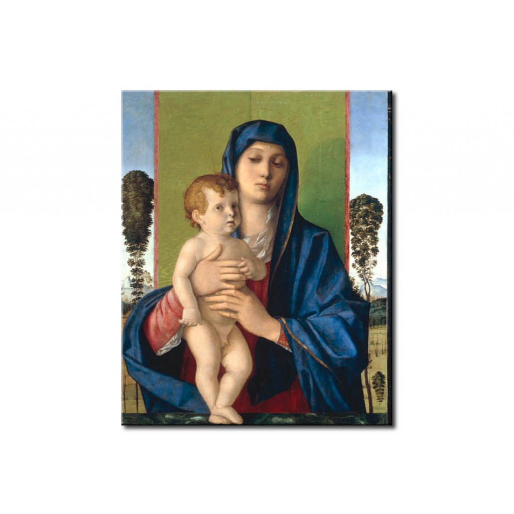 Schilderij  Giovanni Bellini: Madonna Degli Alberetti