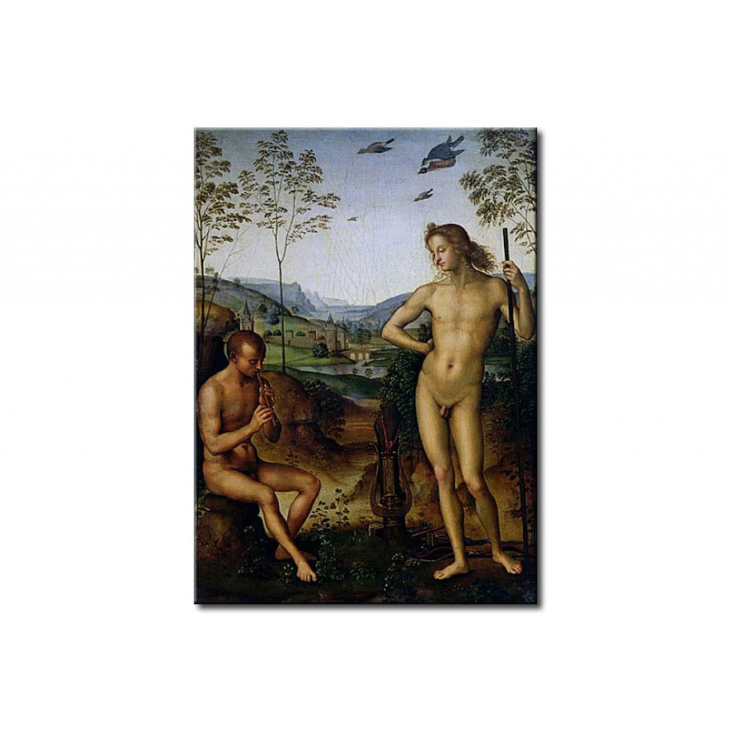 Schilderij  Pietro Perugino: Apollo And Marsyas
