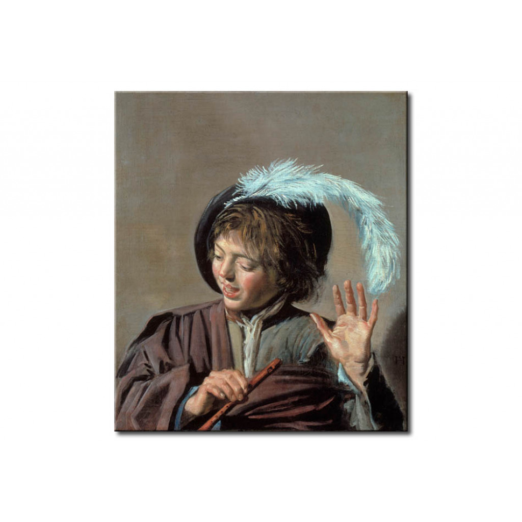 Schilderij  Frans Hals: Singing Boy With Flute