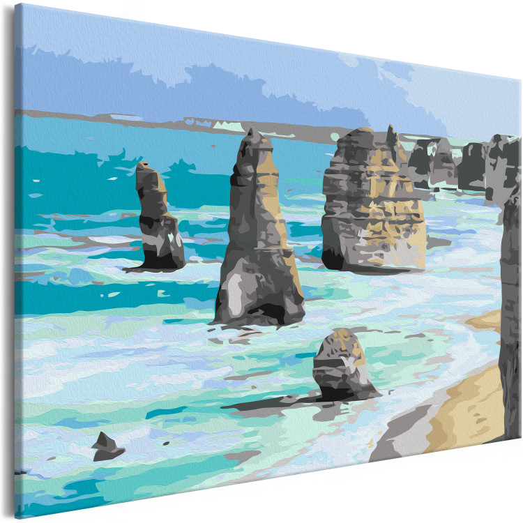 Peinture par numéros pour adultes Rocks in the Sea 117190 additionalImage 5