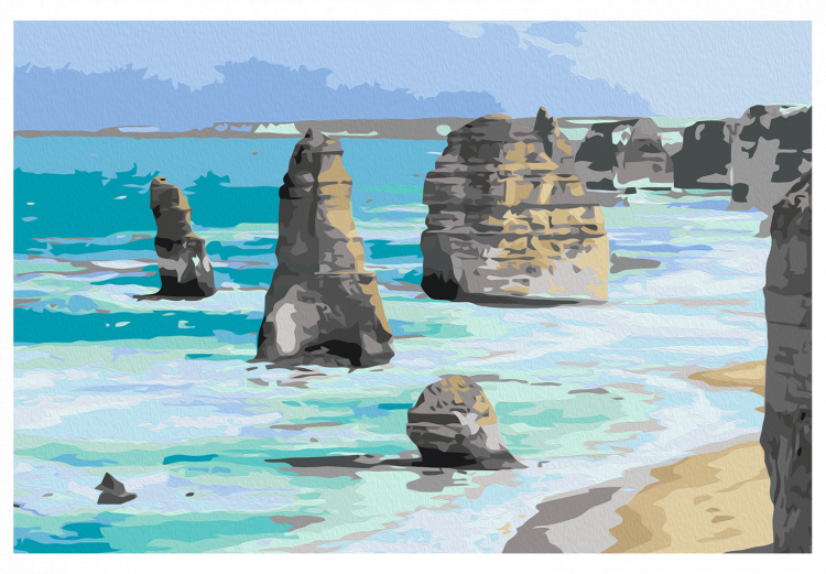 Paint by Number Kit Rocks in the Sea 117190 additionalImage 7