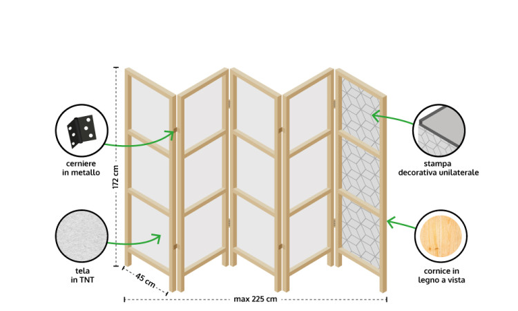 Paravento design Brick Space II [Room Dividers] 123290 additionalImage 8