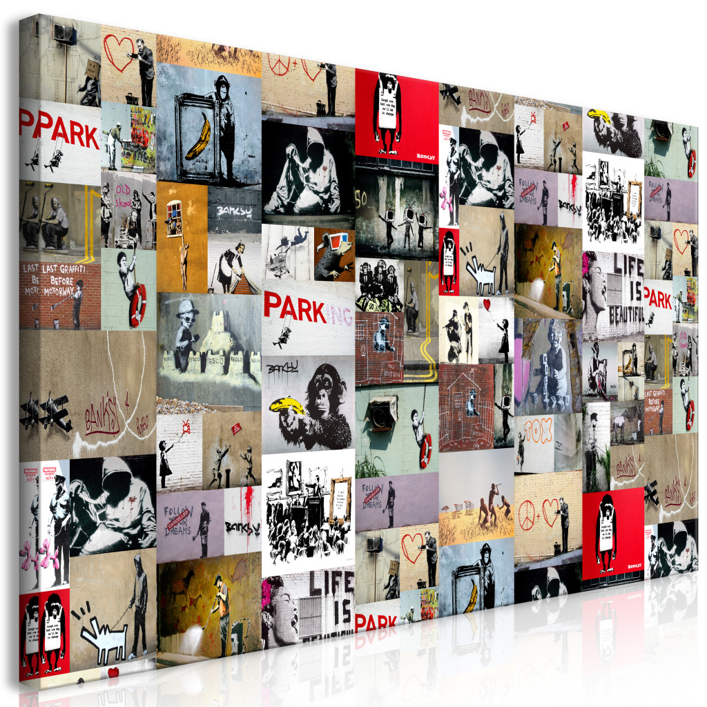 Schilderij Art Of Collage: Banksy II [Large Format]