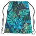 Backpack Monstera in blue glow - plant motif with exotic leaves 147390 additionalThumb 3