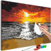 Obraz do malowania po numerach Zachód słońca - krajobraz spokojnego morza popołudniu 149790 additionalThumb 7