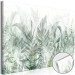 Acrylic Print Wild Meadow - Lush Vegetation Intertwining on a White Background [Glass] 151490