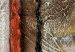 Toile murale Manhattan (1 pièce) - abstraction en motif rouge sur fond brun 48090 additionalThumb 4